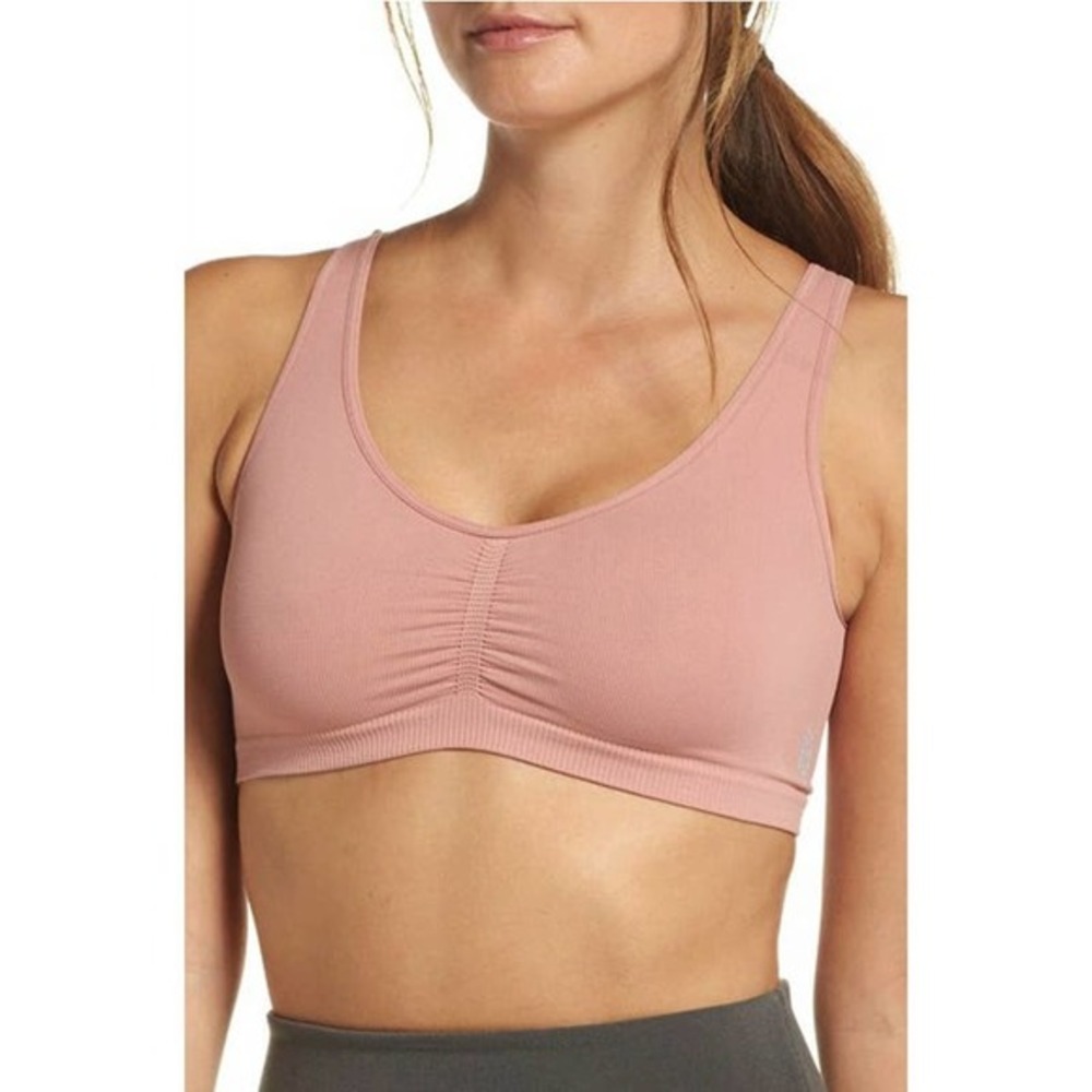 Free People Fp Movement XS S Womens Strappy Back Washed Shanti Sports Bra Rose